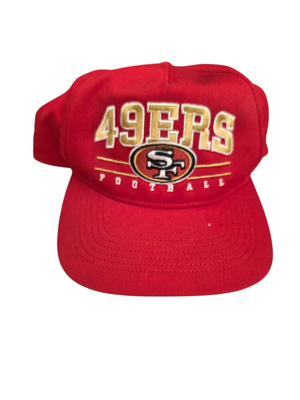 47 San Francisco 49ers 2022 Red Gold Snapback Hat Adjustable